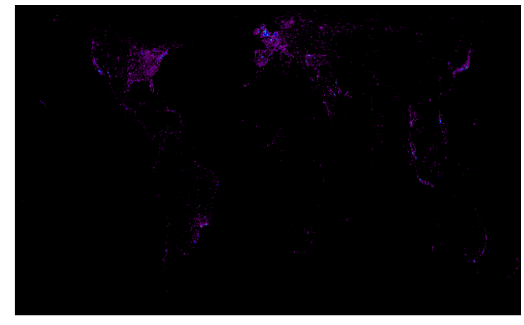The raw tweet histogram